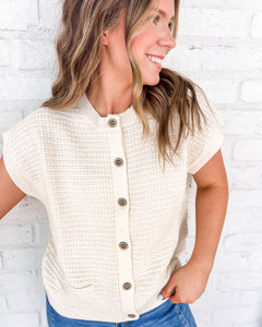 Send My Regards Cream Top