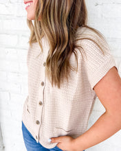 Load image into Gallery viewer, Send My Regards Khaki Top