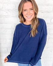 Load image into Gallery viewer, Hard Worker Navy Top