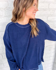 Hard Worker Navy Top