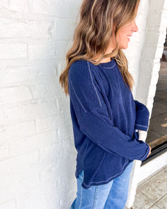 Hard Worker Navy Top