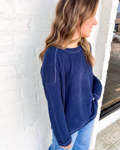 Hard Worker Navy Top