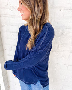 Hard Worker Navy Top