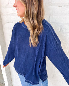 Hard Worker Navy Top