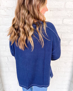 Hard Worker Navy Top