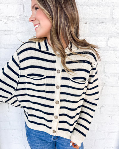 Believe Your Heart Cream Long-sleeve Cardigan