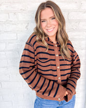 Load image into Gallery viewer, Believe Your Heart Brown Long-sleeve Cardigan