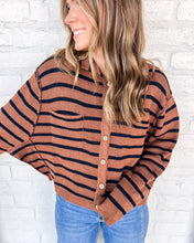 Load image into Gallery viewer, Believe Your Heart Brown Long-sleeve Cardigan