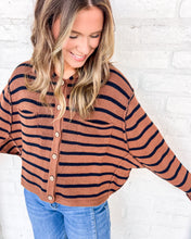 Load image into Gallery viewer, Believe Your Heart Brown Long-sleeve Cardigan
