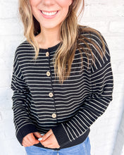 Load image into Gallery viewer, Confidence Is Key Black Cardigan