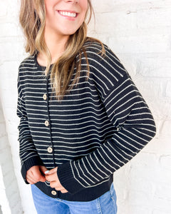 Confidence Is Key Black Cardigan