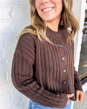 Load image into Gallery viewer, Feel Better Brown Cardigan Top