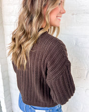 Load image into Gallery viewer, Feel Better Brown Cardigan Top