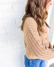 Load image into Gallery viewer, Feel Better Khaki Cardigan Top