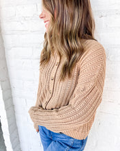 Load image into Gallery viewer, Feel Better Khaki Cardigan Top