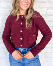 Load image into Gallery viewer, Deep In My Heart Burgundy Top