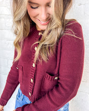 Load image into Gallery viewer, Deep In My Heart Burgundy Top
