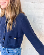 Load image into Gallery viewer, Deep In My Heart Navy Top