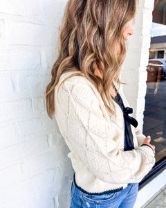 Pretty And Simple Oatmeal Velvet Cardigan