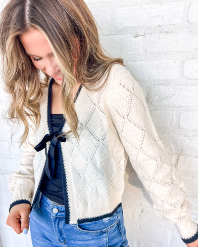Pretty And Simple Oatmeal Velvet Cardigan