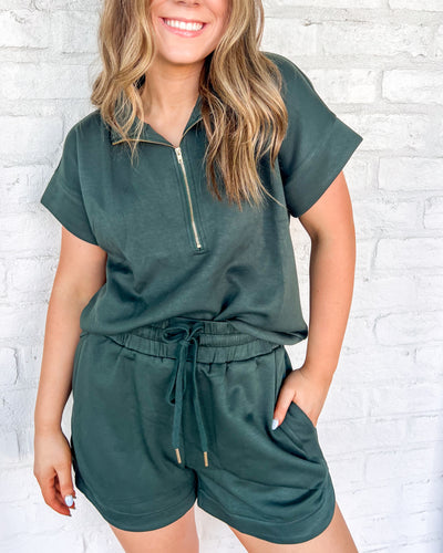 Forget The Past Green Top