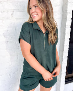 Forget The Past Green Top
