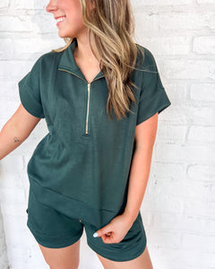 Forget The Past Green Top