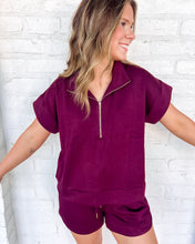 Load image into Gallery viewer, Forget The Past Burgundy Shorts