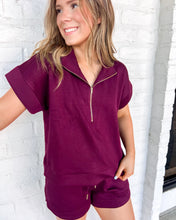 Load image into Gallery viewer, Forget The Past Burgundy Shorts
