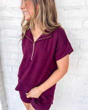 Load image into Gallery viewer, Forget The Past Burgundy Shorts