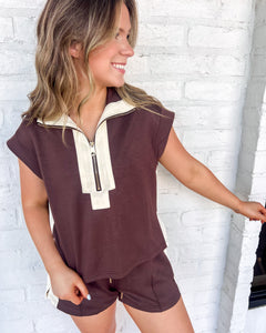 From The Point Brown Shorts