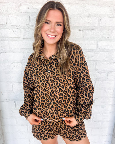 Deal With It Animal Print Top