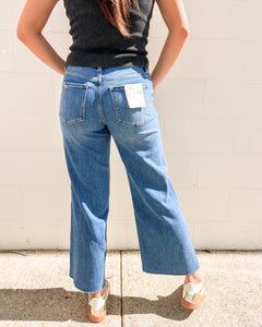 Keeping Up High Rise Twist Wide Jean