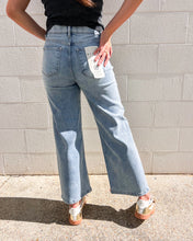 Load image into Gallery viewer, Reach Out Light High Rise Crop Wide Jean