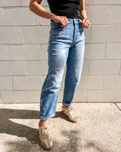 Load image into Gallery viewer, Bring The Joys Medium High Rise Crop Barrel Jeans