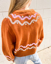 Load image into Gallery viewer, Queen Of Sparkles Brown Gingerbread Man Jewel Sweater