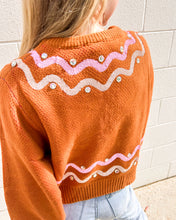 Load image into Gallery viewer, Queen Of Sparkles Brown Gingerbread Man Jewel Sweater