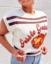Load image into Gallery viewer, Queen of Sparkles Gobble Gobble sequin turkey sweater top