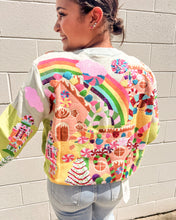 Load image into Gallery viewer, Festive Queen of Sparkles Christmas sweater with candy canes and trees