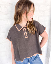 Load image into Gallery viewer, THML Say No More Collared Top