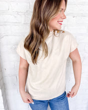 Load image into Gallery viewer, THML First To Say Cream Suede Top