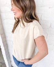 Load image into Gallery viewer, THML First To Say Cream Suede Top