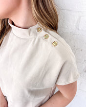 Load image into Gallery viewer, THML First To Say Cream Suede Top