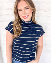 Load image into Gallery viewer, Midnight Bloom Navy Top