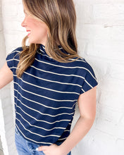 Load image into Gallery viewer, Midnight Bloom Navy Top