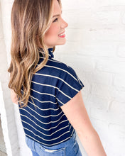 Load image into Gallery viewer, Midnight Bloom Navy Top
