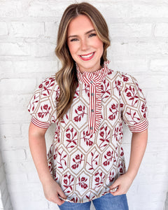 Inspiring Beauty Rust Top