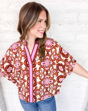 Load image into Gallery viewer, Autumn Breeze Brown Top