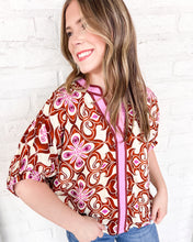 Load image into Gallery viewer, Autumn Breeze Brown Top