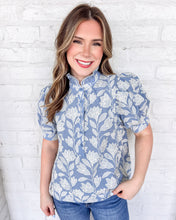 Load image into Gallery viewer, Dusk To Dawn Chambray Top